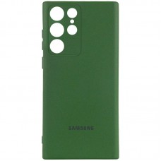 Чохол Silicone Cover Lakshmi Full Camera (AA) with logo для Samsung Galaxy S25 Ultra Зелений / Dark green