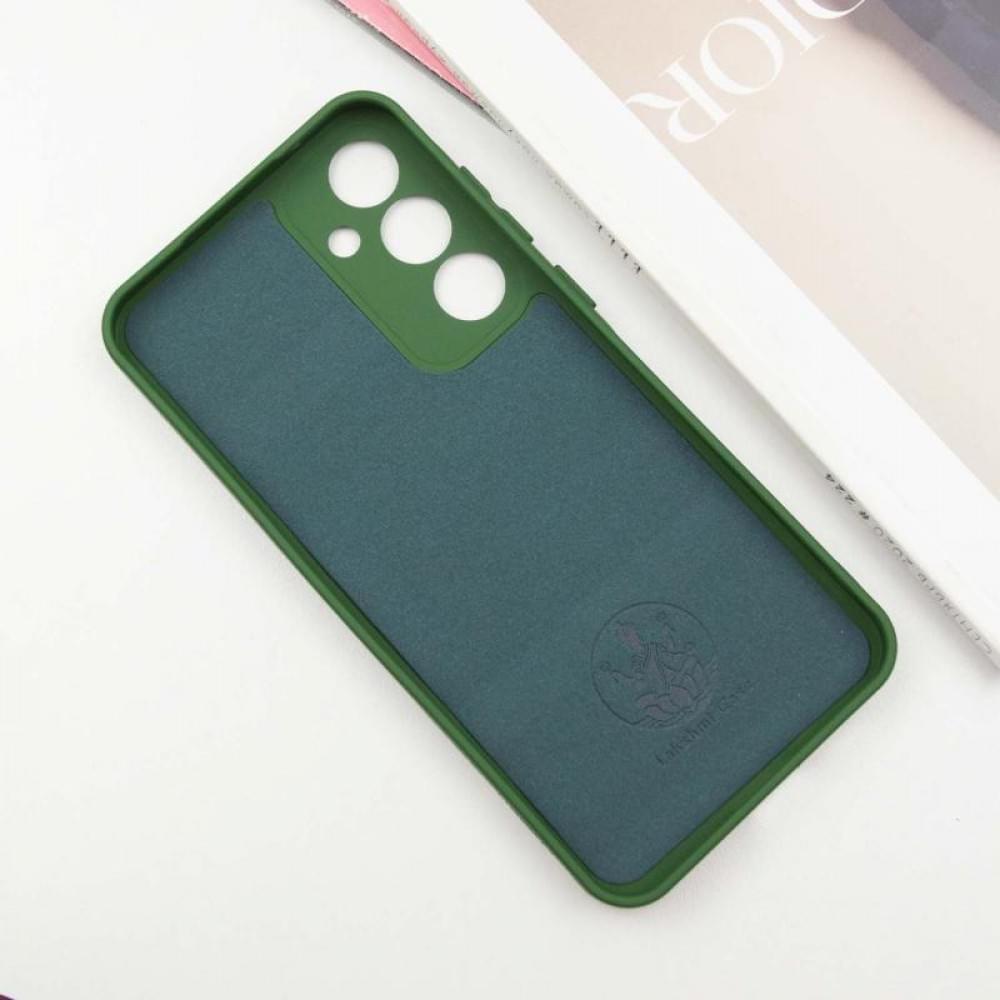 Чохол TPU GETMAN Liquid Silk Full Camera для Samsung Galaxy S24+ Зелений / Dark green