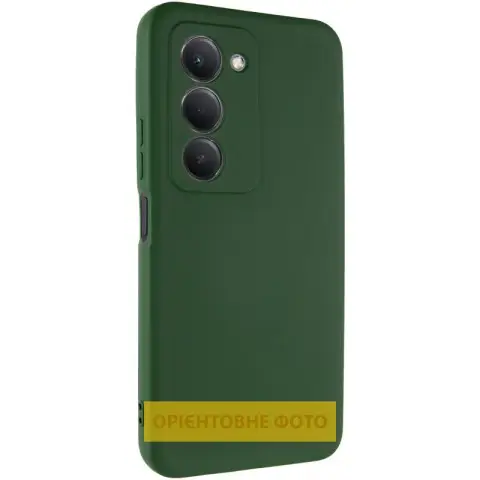Чохол TPU GETMAN Liquid Silk Full Camera для Xiaomi Redmi 15 (Global) Зелений / Dark green
