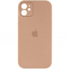 Чохол Silicone Case Full Camera Protective (AA) для Apple iPhone 12 (6.1") Бежевий / Desert Gold