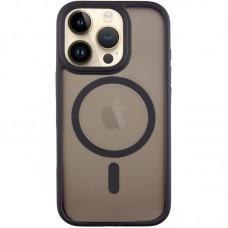 TPU+PC чохол Metal Buttons with MagSafe для Apple iPhone 16 Pro (6.3") Чорний