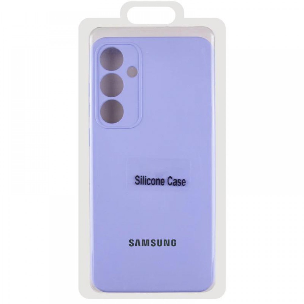 Чохол Silicone Cover Lakshmi Full Camera (AA) with logo для Samsung Galaxy S24 FE Бузковий / Dasheen