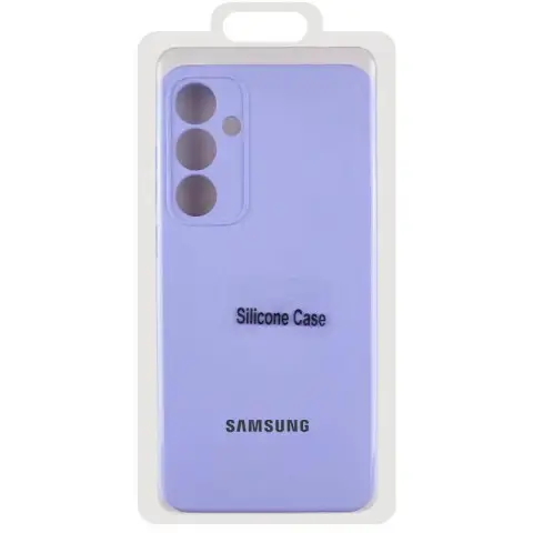 Чохол Silicone Cover Lakshmi Full Camera (AA) with logo для Samsung Galaxy S24 FE Бузковий / Dasheen