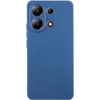 Чохол TPU GETMAN Liquid Silk Full Camera для Xiaomi Redmi Note 13 4G Синій / Navy Blue