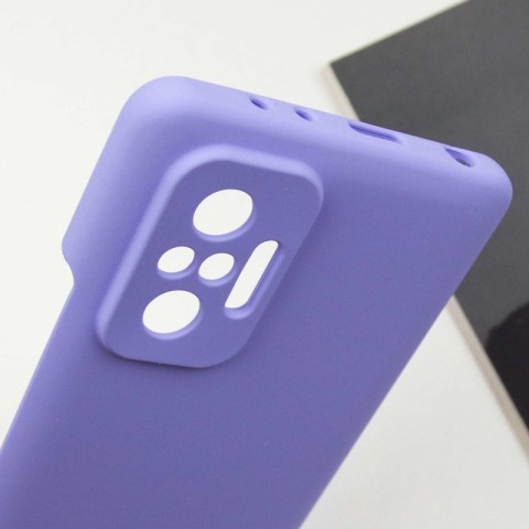 Чохол Silicone Cover Lakshmi Full Camera (AAA) для Xiaomi Redmi Note 10 Pro / 10 Pro Max Бузковий / Dasheen