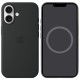 Чохол Silicone case (AAA) with Magsafe and Animation (button) для Apple iPhone 16 (6.1") Black