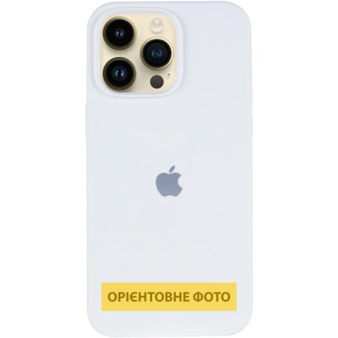 Чохол Silicone Case (AA) Logo with MagSafe для Apple iPhone 16e (6.1") Білий / White