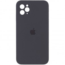 Чохол Silicone Case Square Full Camera Protective (AA) для Apple iPhone 11 Pro Max (6.5") Сірий / Dark Gray