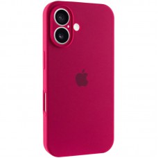 Чохол Silicone Case Full Camera Protective (AA) для Apple iPhone 16 Plus (6.7") Червоний / Rose Red