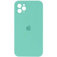 Чохол Silicone Case Square Full Camera Protective (AA) для Apple iPhone 11 Pro Max (6.5") Бірюзовий / Turquoise