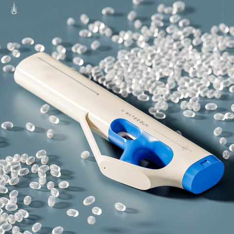 Водяний акумуляторний автомат Water Gun 185-66 (400ml) with lithium battery White / Blue