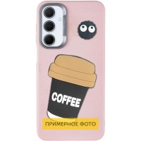 Чохол TPU Leather Toys для Xiaomi Redmi Note 13 Pro 4G / Poco M6 Pro 4G Coffee / Pink