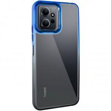 Чохол TPU+PC Fresh sip series для Xiaomi Redmi 12 Чорний / Синій