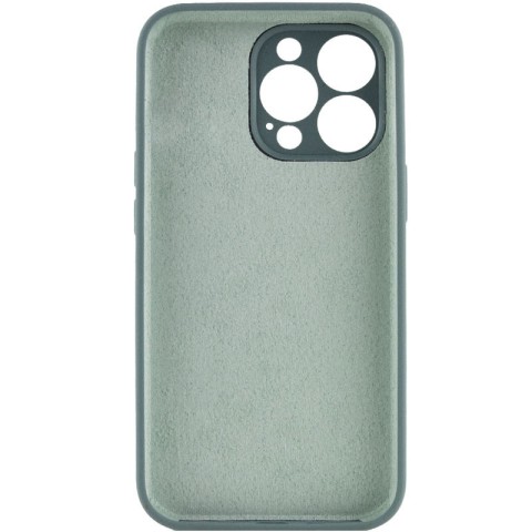 Чохол Silicone Case Full Camera Protective (AA) NO LOGO для Apple iPhone 16 Pro (6.3") Зелений / Pine green