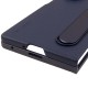 Шкіряний чохол Leather Case (AAA) with stand для Samsung Galaxy Z Fold7 Navy