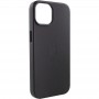 Шкіряний чохол Leather Case (AA) with MagSafe для Apple iPhone 14 Plus (6.7") Black