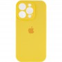 Чохол Silicone Case Full Camera Protective (AA) для Apple iPhone 13 Pro Max (6.7") Жовтий / Yellow