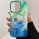 Чохол TPU Shiny Mountain (MagFit) для Apple iPhone 15 Pro Max (6.7") Green / Blue