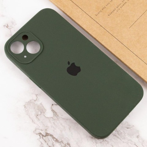 Чохол Silicone Case Full Camera Protective (AA) для Apple iPhone 15 Plus (6.7") Зелений / Cyprus Green