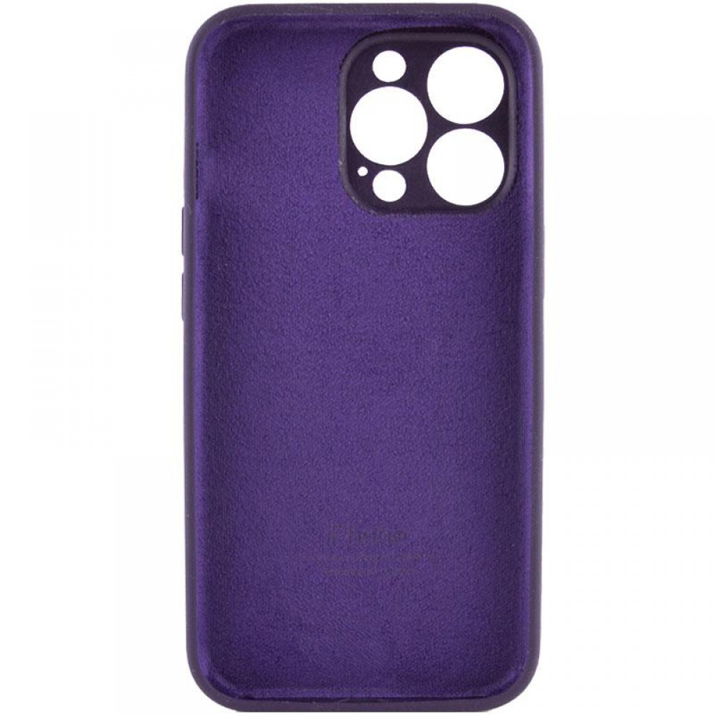 Чохол Silicone Case Full Camera Protective (AA) для Apple iPhone 13 Pro (6.1") Фіолетовий / Elderberry