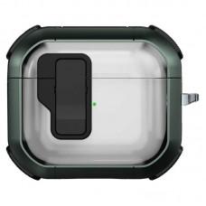 Футляр протиударний Locking Button для навушників Airpods 3 Apple Green