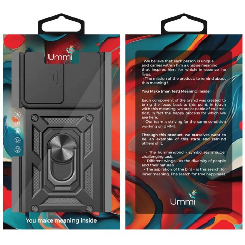 Чохол Ummi Camshield Serge Ring для Xiaomi Redmi 15 (Global) Чорний / Black