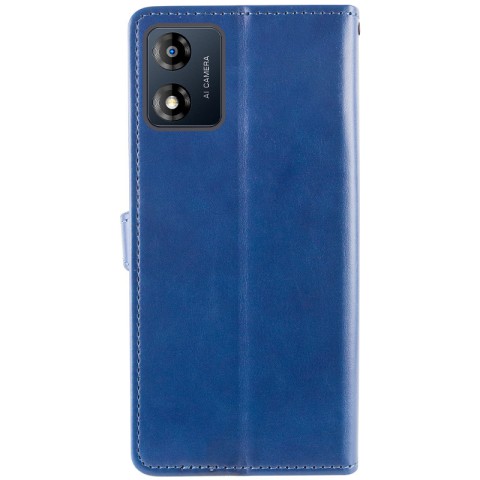 Шкіряний чохол-книжка GETMAN Gallant (PU) для Motorola Moto E13 Синій