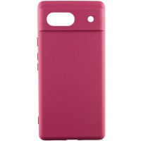 Чохол Silicone Cover Lakshmi Full Camera (AAA) для Google Pixel 7a Бордовий / Plum