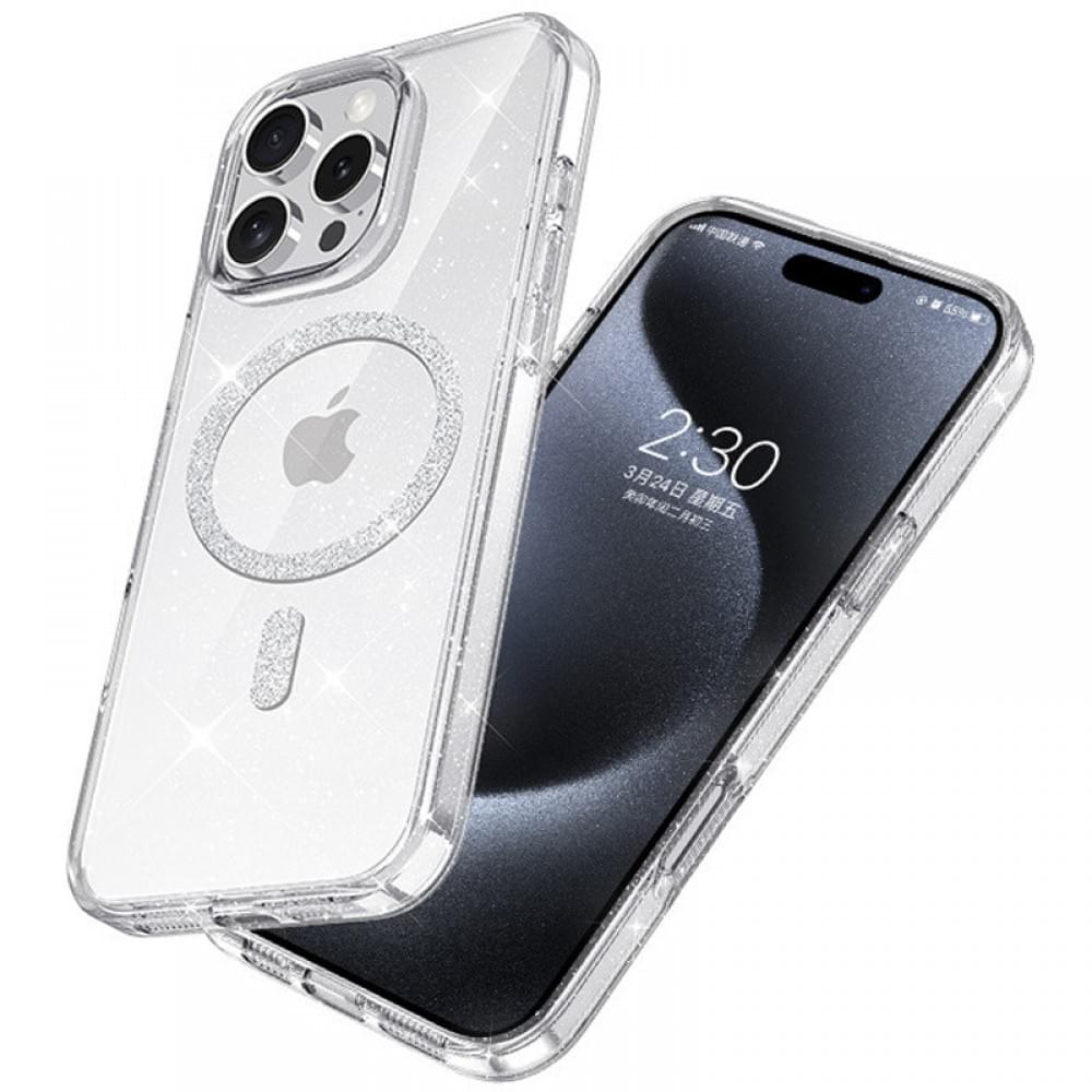 Чохол TPU Eclipse Sparkle (MagFit) для Apple iPhone 16 Pro Max (6.9") Clear
