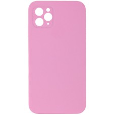 Чохол Silicone Case Square Full Camera Protective (AA) NOLOGO для Apple iPhone 11 Pro (5.8") Рожевий / Light pink