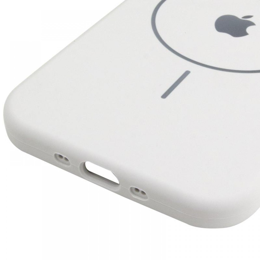 Чохол Silicone Case Full Protective (AA) V2 with MagSafe для Apple iPhone 17 Air (6.5") Білий / White