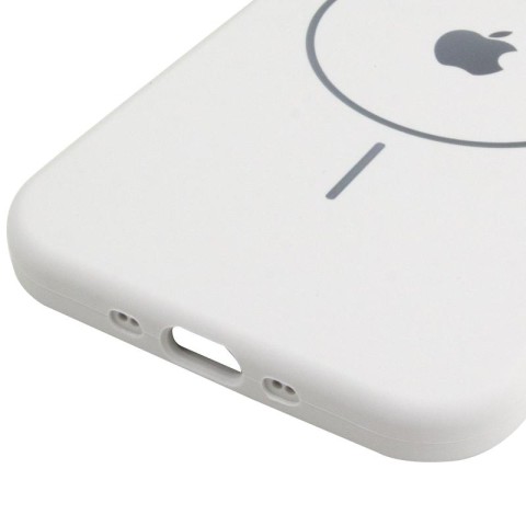 Чохол Silicone Case Full Protective (AA) V2 with MagSafe для Apple iPhone 17 Air (6.5") Білий / White