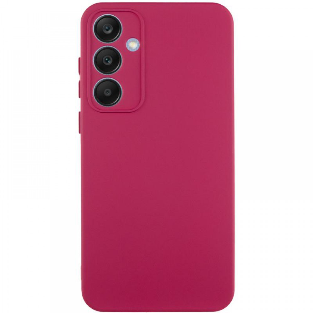 Чохол TPU GETMAN Liquid Silk Full Camera для Samsung Galaxy S24 Бордовий / Marsala