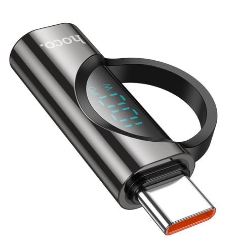 Перехідник Hoco UA32 Type-C male to Type-C female display adapter Black