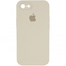 Чохол Silicone Case Square Full Camera Protective (AA) для Apple iPhone 6/6s (4.7") Бежевий / Antigue White