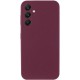 Чохол Silicone Cover Lakshmi Full Camera (AA) для Samsung Galaxy A35 Бордовий / Marsala