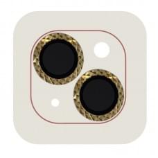 Защитное стекло Metal Shine на камеру (в упак.) для Apple iPhone 15 (6.1") / 15 Plus (6.7")