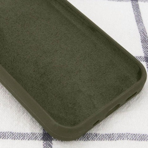 Чохол Silicone Case Full Protective (AA) NO LOGO для Apple iPhone 13 (6.1") Зелений / Dark Olive