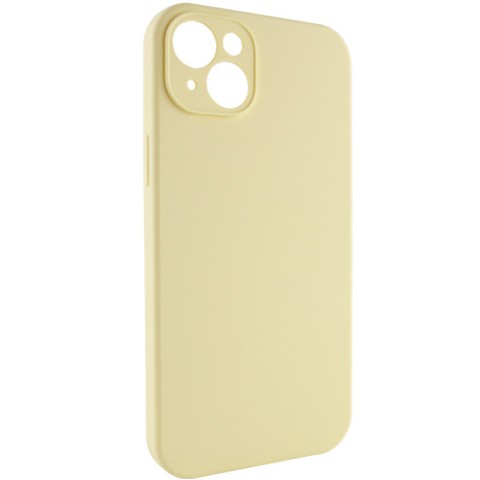 Чохол Silicone Case Full Camera Protective (AA) NO LOGO для Apple iPhone 15 (6.1") Жовтий / Mellow Yellow