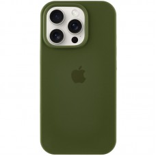 Чохол Silicone Case Full Protective (AA) для Apple iPhone 15 Pro Max (6.7") Зелений / Dark Olive