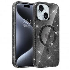 Чохол TPU Eclipse Sparkle (MagFit) для Apple iPhone 14 (6.1") Black