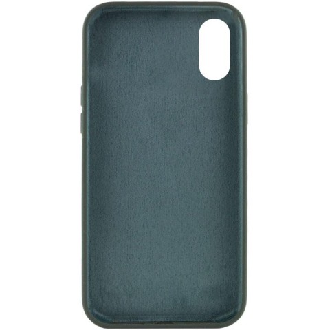 Чохол Silicone Case Full Protective (AA) NO LOGO для Apple iPhone X / XS (5.8") Зелений / Cyprus Green