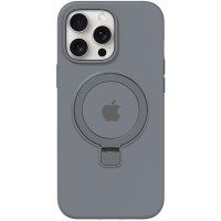 Чохол Silicone Case Full Protective with Ring для Apple iPhone 12 Pro Max (6.7") Grey