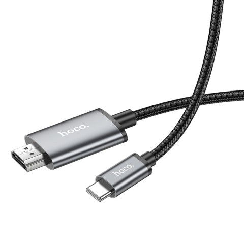 Перехідник Hoco UA27 HD Type-C to HDMI (2m) Metal gray