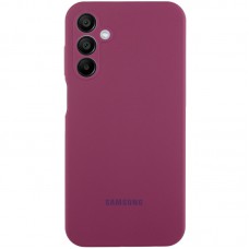 Чохол Silicone Cover Lakshmi Full Camera (AAA) with Logo для Samsung Galaxy A24 4G Бордовий / Plum