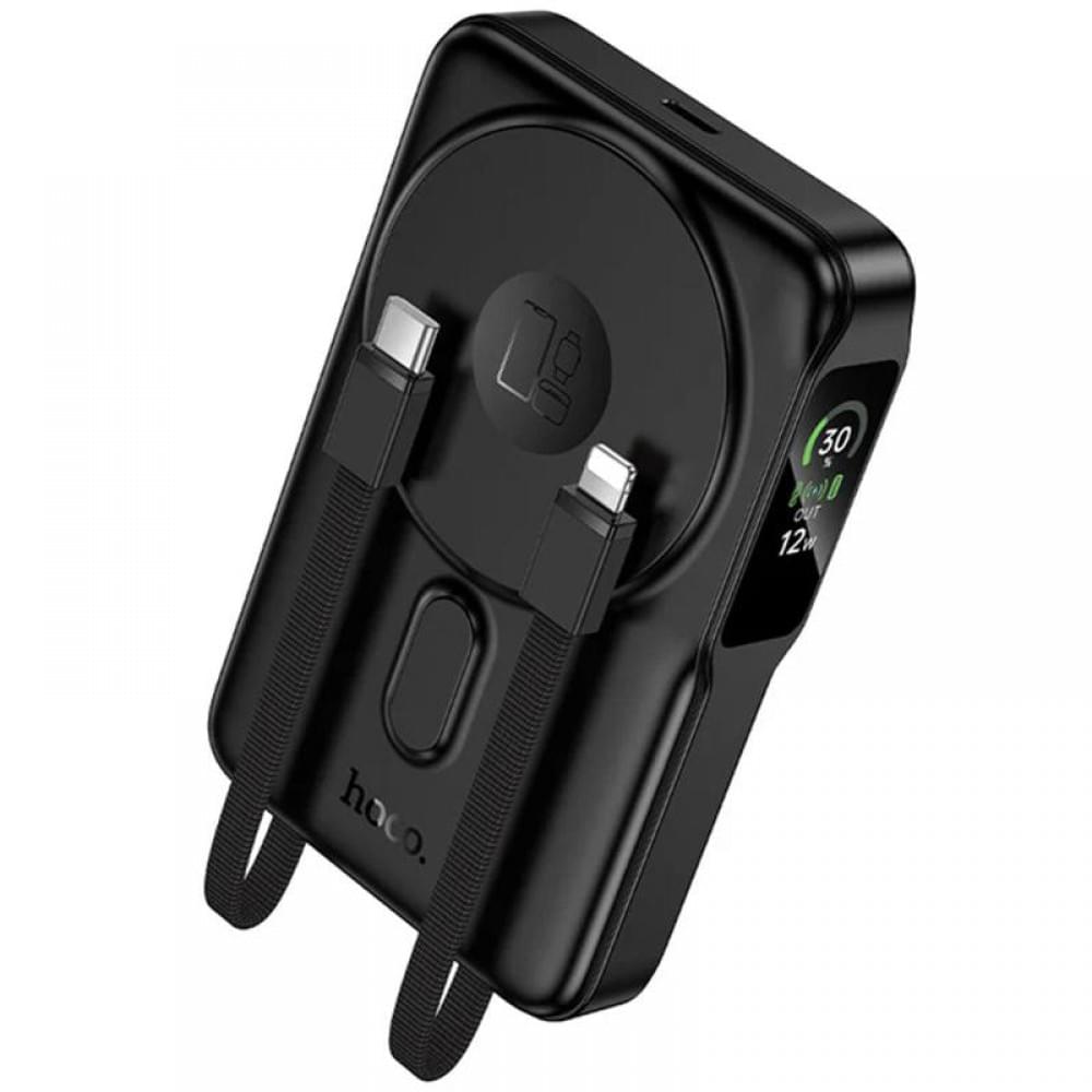 Портативний ЗП Power Bank Hoco Q48 Core PD20W з БЗП+iWatch 10000 mAh Black