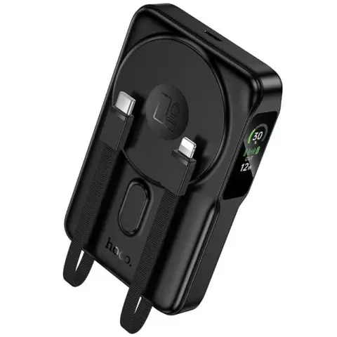Портативний ЗП Power Bank Hoco Q48 Core PD20W з БЗП+iWatch 10000 mAh Black