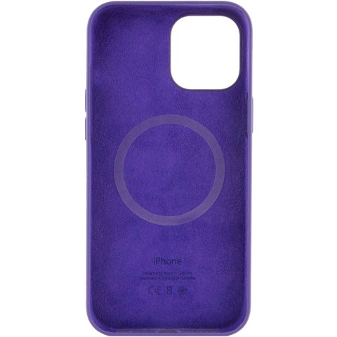 Чохол Silicone case (AAA) with Magsafe and Animation для Apple iPhone 12 Pro Max (6.7") Фіолетовий / Amethyst