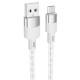 Дата кабель Hoco X99 Crystal Junction USB to MicroUSB (1m) Gray Дата кабель Hoco X99 Crystal Junction USB to MicroUSB (1m) Gray