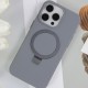 Чохол Silicone Case Full Protective NO LOGO with Ring для Apple iPhone 12 Pro / 12 (6.1") Grey